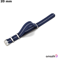 Armband Nylon Blau für Smartwatch 20 mm Amazfit | Versandkosten 3,99€