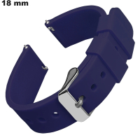 Armband 18mm Uhr Blau Gummi | Versandkosten 3,99€
