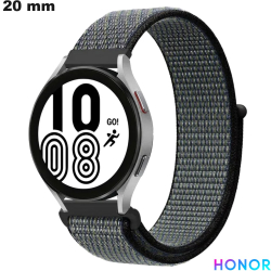 Bracciale 20mm Grigio per smartwatch Honor Tessuto