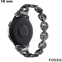 Armband 18 mm Schwarz von Fossil Metall \ Port Kostenlos