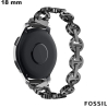 Pulsera de 18 mm Negra de reloj Fossil Metal \ Envío Gratis