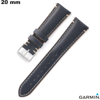 Echtes Leder Smartwatch-Armband 20 mm Blau Garmin kaufen