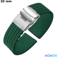 Bracelet Caoutchouc Vert smartwatch 22mm Honor  /  Expédition 24h