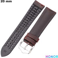 Armband aus Gummi für Uhr 20 mm Braun von hoher Qualität