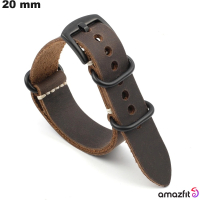 Verkauf Armband Braun 20 mm Smartwatch Leder Amazfit