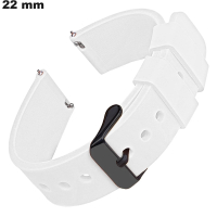 Verkauf 22mm Silikonarmband Uhr Weiß hypoallergen