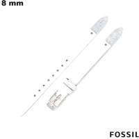 Verkauf von weißem Lederarmband von Fossil für 8mm Uhren