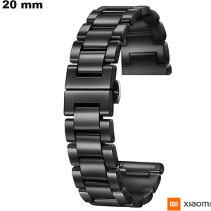Bracciale in ceramica per orologio Xiaomi 20mm Nero # Spedizione Veloce