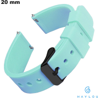 Acquistare Bracciale 20mm Blu di orologio in Silicone morbido Haylou