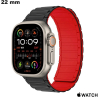 22 mm Black Rubber Watch Strap - Free Shipping on Orders Over €20