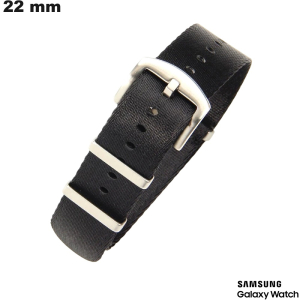 Bracciale Nero Samsung 22 mm per orologio in Nylon / Portarono Offerto da 20€ Bracciale Nero Samsung 22 mm per orologio in Nylon / Portarono Offerto da 20€