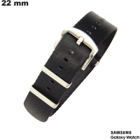 Bracciale Nero Samsung 22 mm per orologio in Nylon / Portarono Offerto da 20€