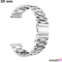 Comprar Pulseira de elos Amazfit para relógio 22 mm Metal Prateado