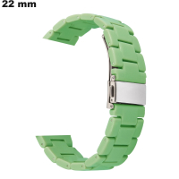 Bracelete de Resina 22 mm para relógio Verde - Expedição em 24h