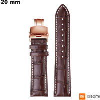 Bracciale Xiaomi in vera pelle marrone da 20mm economico
