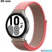 Armband 20mm Rose Nylon Honor Velcro Uhr \ Port Kostenlos ab 20€