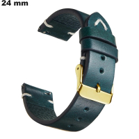 Echten blauen Lederarmband kaufen, Vintage-Uhr-Look