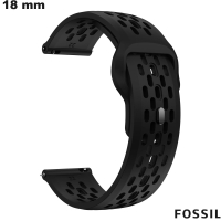 Fossil Smartwatch Armband 18 mm Schwarz: Premium-Qualität