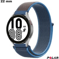 Armband für Uhr Blau Nylon Scratch 22mm Polar günstig