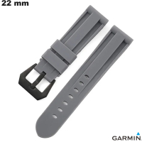 Armband Grau Garmin Smartwatch Silikon 22 mm \ Premium-Qualität