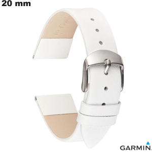 Garmin 20mm Weißes Leder Smartwatch-Armband Kaufen