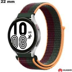 Intelligentes Armband Huawei 22 mm Rot Nylon