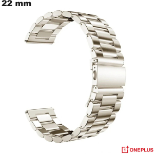 Armband OnePlus Uhr Edelstahl 22 mm Silber günstig