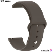 Armbanduhr kaufen, Gummiarmband 22 mm, braun, Amazfit