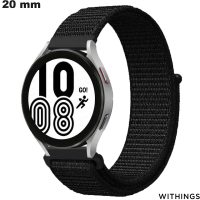 Bracelet Withings de montre intelligente Noir Nylon 20mm pas cher