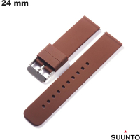 Sportieve 24mm smartwatch band Suunto Bruin Hoogwaardig Rubber