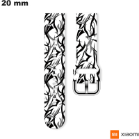 Armband 20mm Gummi Xiaomi Ethnisch Weiß Smartwatch kaufen