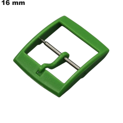 Green PVC 16 mm Buckle Watch