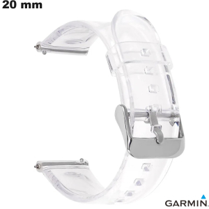 Armband Polycarbonat 20mm Garmin Transparent hochwertige Uhr Armband Polycarbonat 20mm Garmin Transparent hochwertige Uhr