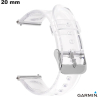 Armband Polycarbonat 20mm Garmin Transparent hochwertige Uhr