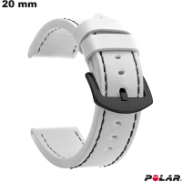 Armband u 20mm Weiß PU-Leder originale Smartwatch Polar günstig