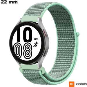 Cheap Xiaomi Green Nylon 22 mm Smartwatch Strap