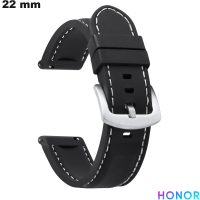 Armband Schwarz Gummi Honor für Uhr 22 mm - Einfache Montage