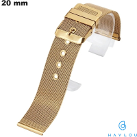 Armband aus Edelstahl Milano für Haylou Uhr in Gold 20 mm kaufen