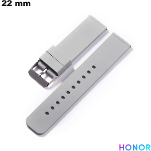 Armband Grau Honor 22 mm Silikon für günstige Smartwatch