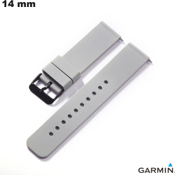 Garmin Smartwatch Armband aus Gummi 14mm Grau