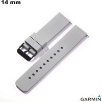 Armband aus Gummi 14mm für Garmin Smartwatch grau von hoher Qualität