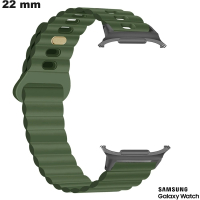 Verkauf von 22 mm Samsung Trail grünen Silikon-Smartwatch-Armbändern