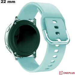 Light Blue 22 mm OnePlus Rubber Bracelet