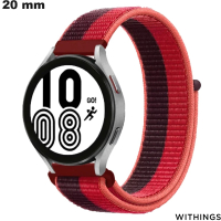 Verkauf des roten Smartwatch-Armbands aus Stoff von Withings