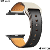 Armband Apple Watch voor 22 mm horloge Zwart Kwaliteitsmetaal