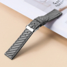 Verkoop Grijs Fossil 18 mm Smartwatch Band van Echt Leer