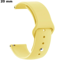 Bracelet Jaune pas cher pour montre u 20mm Silicone pas cher