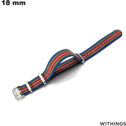 Pulsera de nylon de 18 mm multicolora para reloj Withings