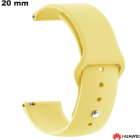 Armband Silikon günstige Smartwatch 20 mm Huawei Gelb von guter Qualität