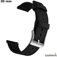Kaufen Sie das originale Garmin Smartwatch Armband aus schwarzem Stoff 20 mm